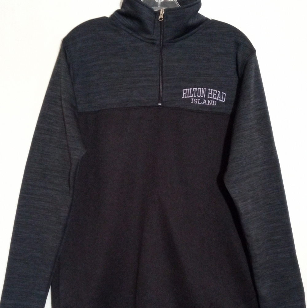 Basix of America Hilton Head Island pullover half zip sweater men size small